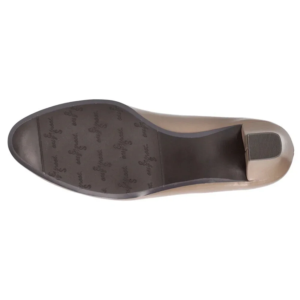 Easy Street Ballari Pumps Women's 6.5 Brown Slip On Round Toe Block Heel GAL680